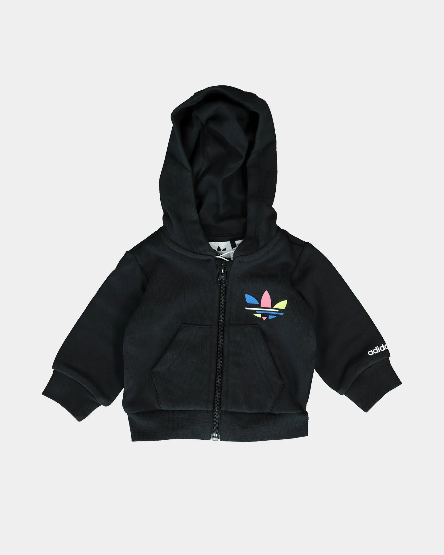 Adidas Kid's Adicolour Full-Zip Hoodie Set Black
