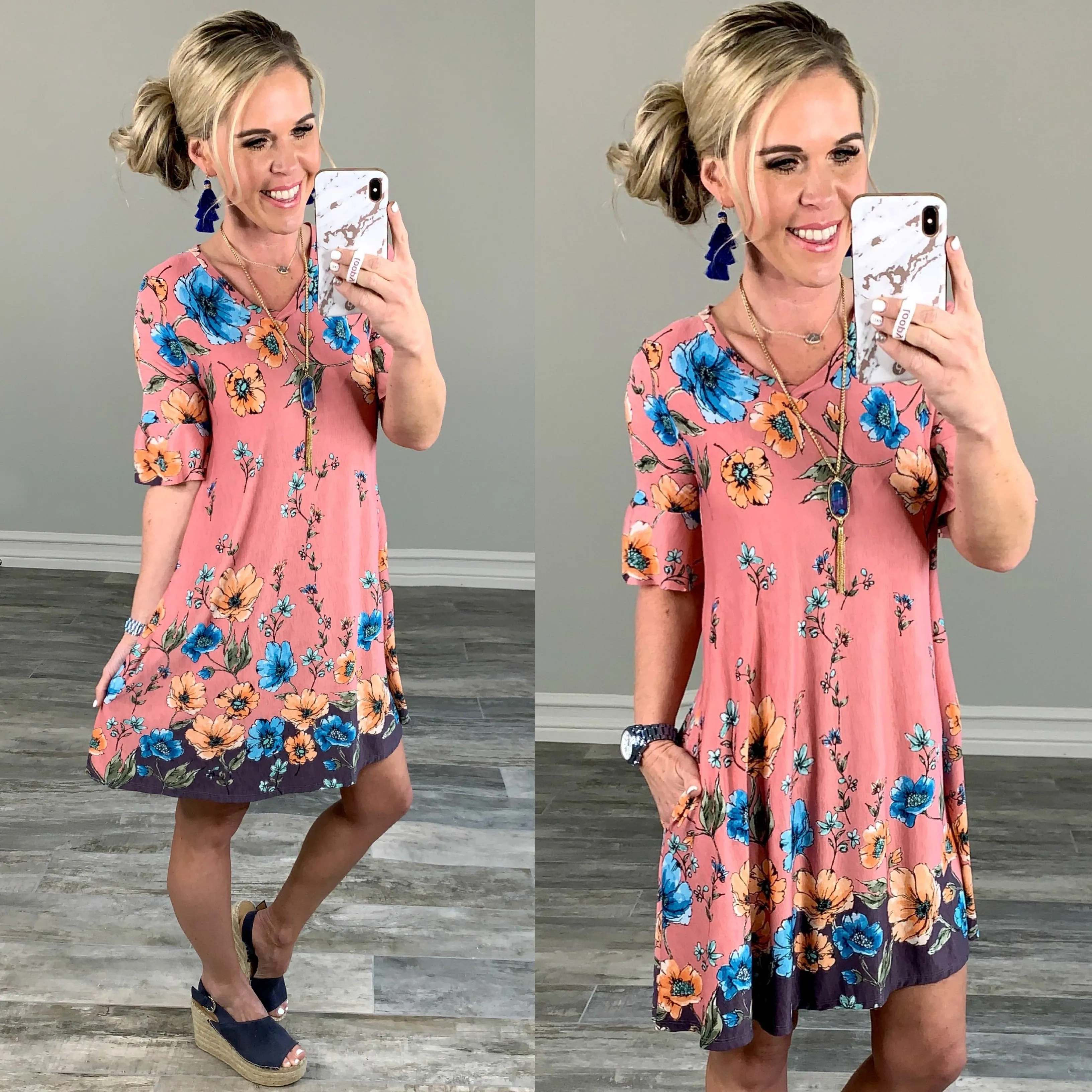 Always in Bloom Pocket Dress