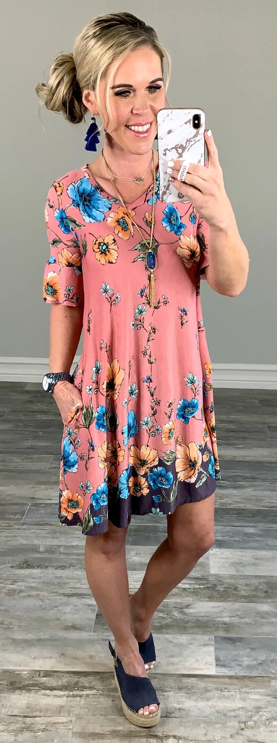 Always in Bloom Pocket Dress