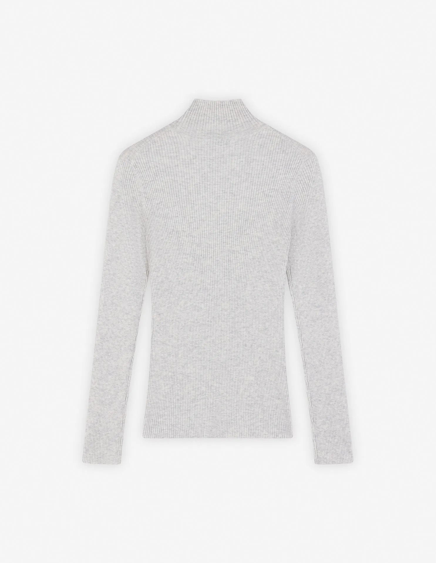 BABY FOX PATCH FINE RIBBED TURTLENECK