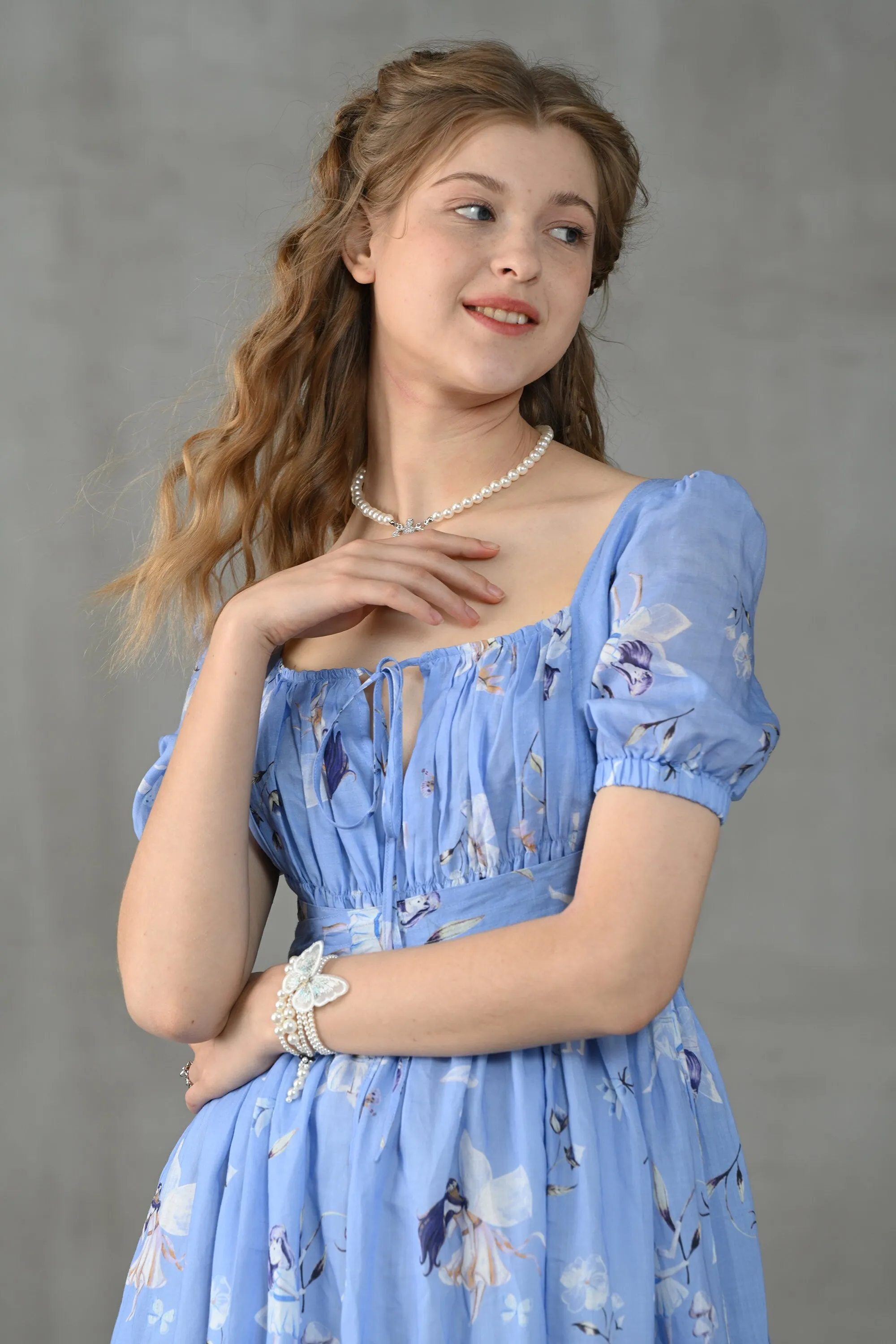 BERGAMOTE 20 | Floral Linen Dress