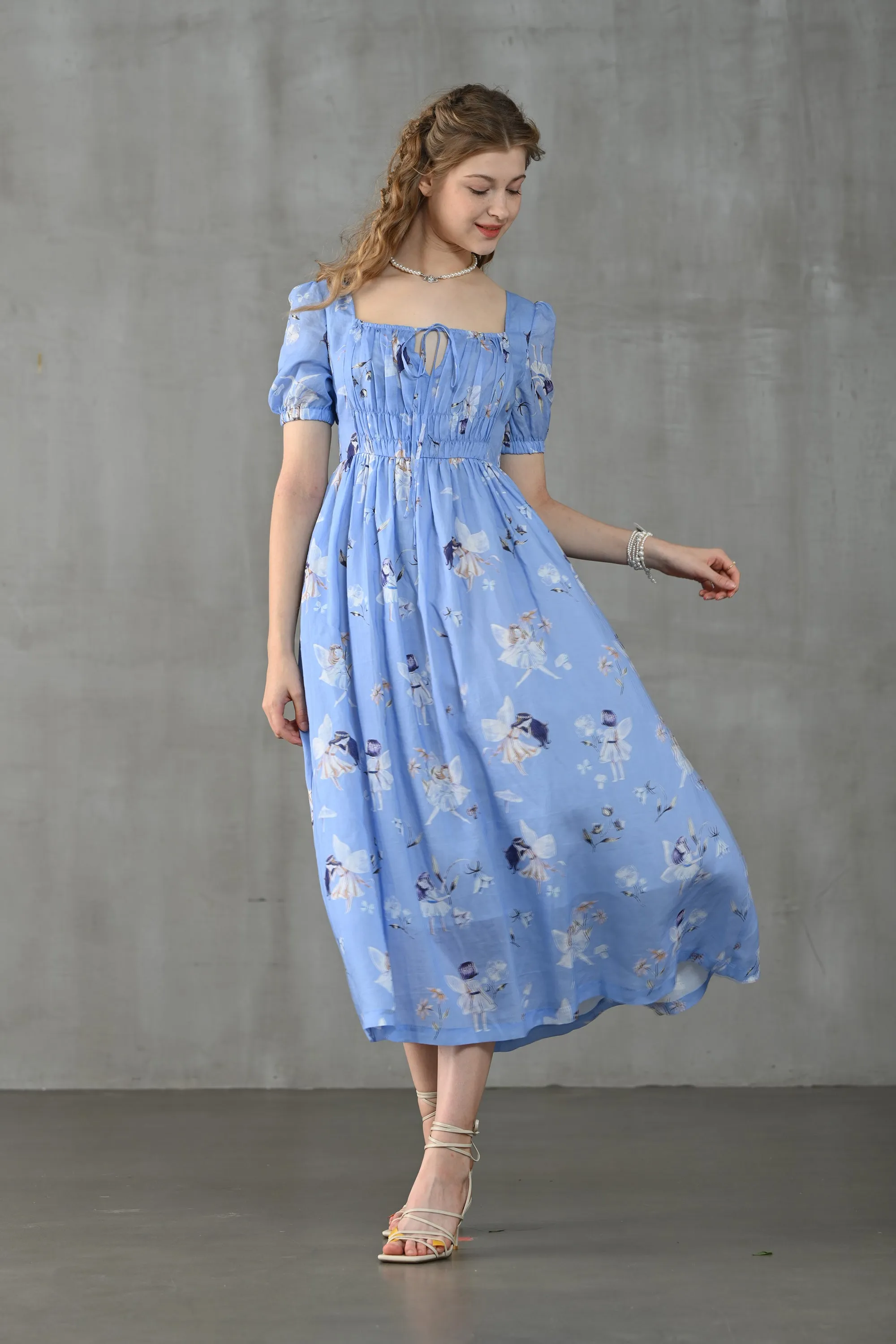BERGAMOTE 20 | Floral Linen Dress