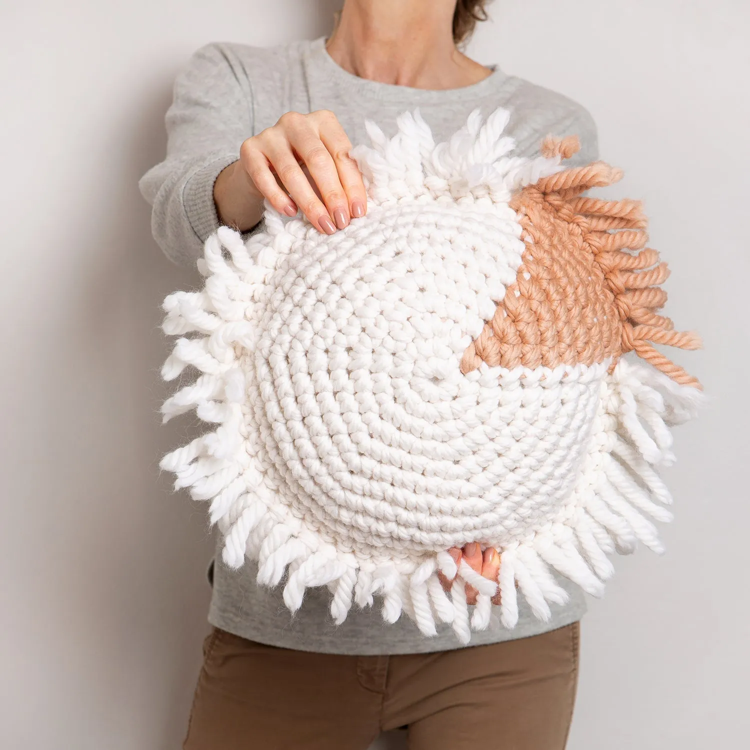 Boho Circular Cushion Cover Crochet Kit