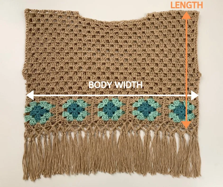 Boho crop top crochet pattern, optional boho style fringe PDF Printable pattern and Video Turotial