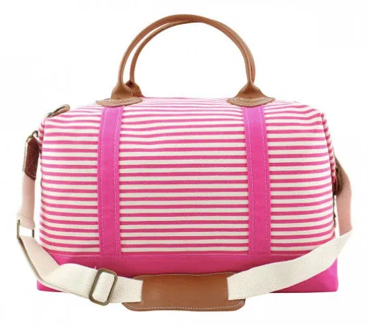 Canvas Striped Weekender