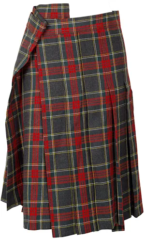COMME des GARCON JAPAN. JUNYA WATANABE PLAID Wool Pleated Check Pants Skirt
