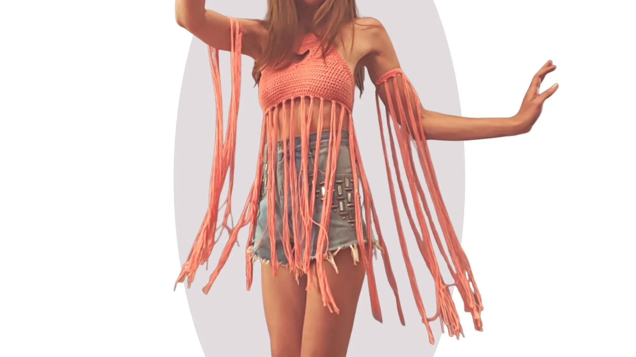 Crochet Top Pattern - Heart Strings