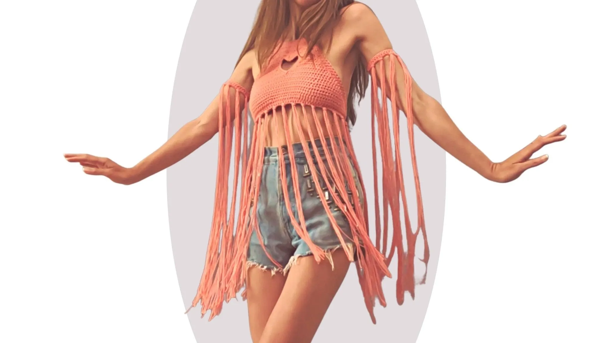 Crochet Top Pattern - Heart Strings