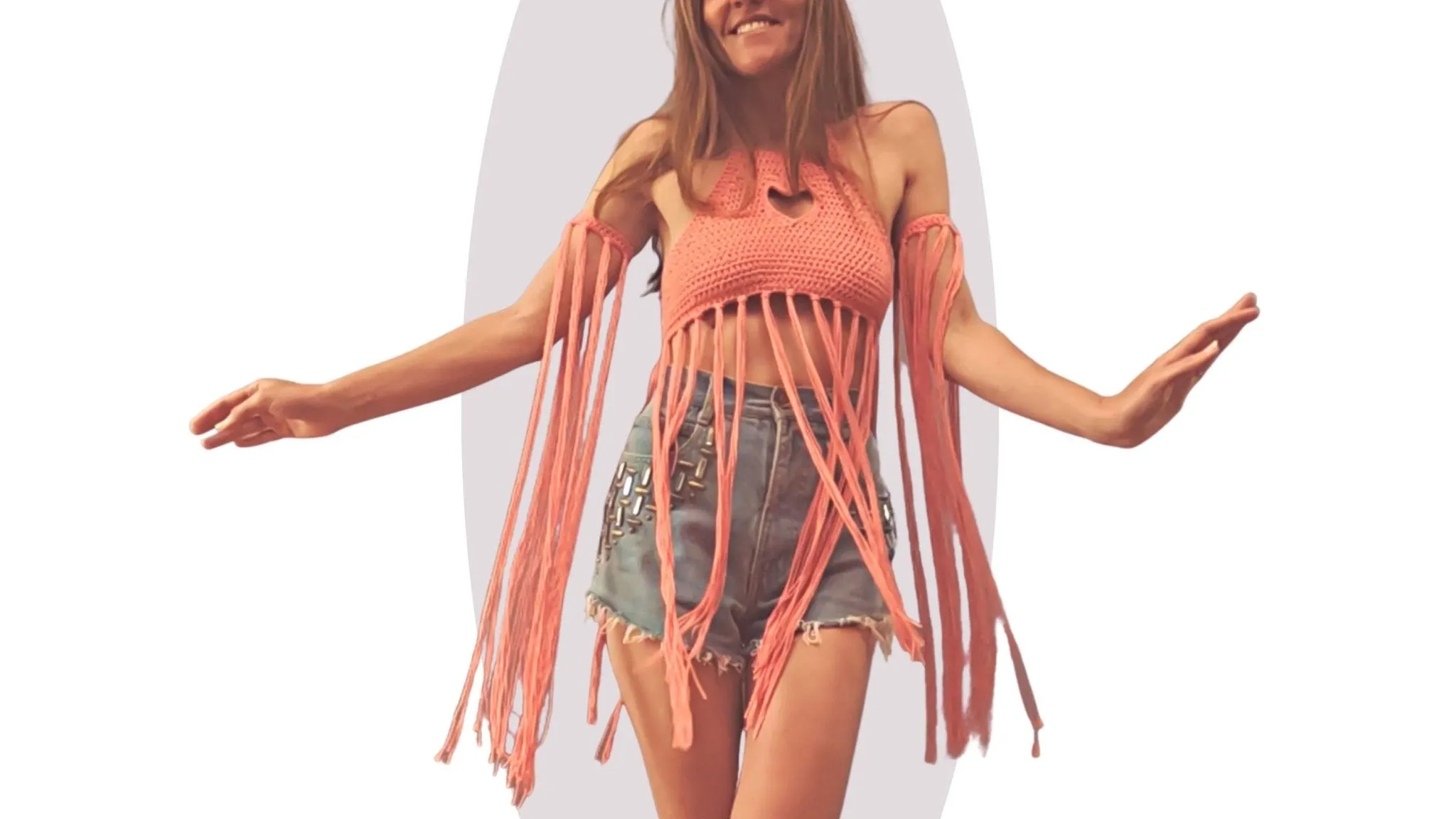 Crochet Top Pattern - Heart Strings