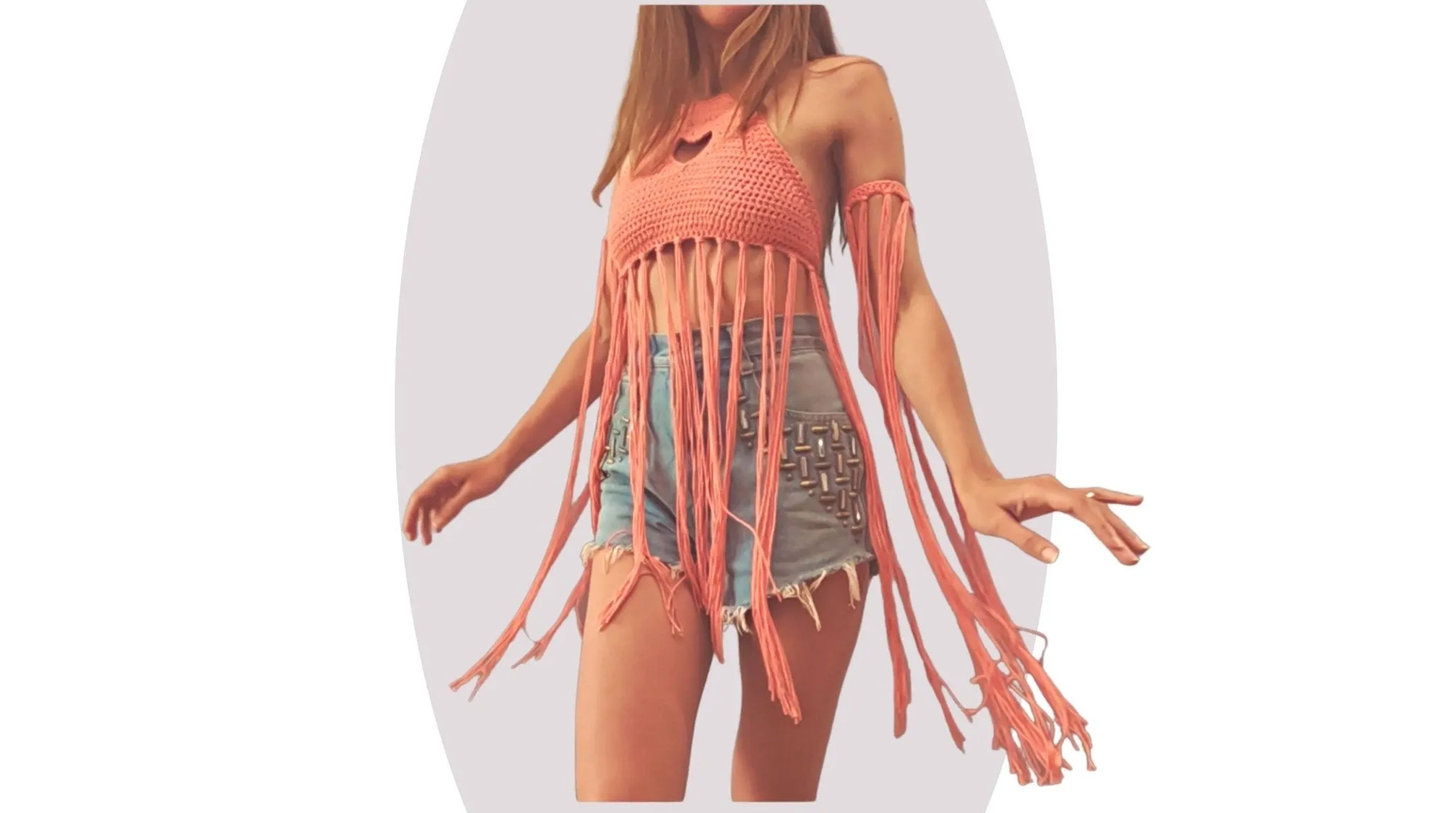Crochet Top Pattern - Heart Strings