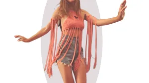 Crochet Top Pattern - Heart Strings