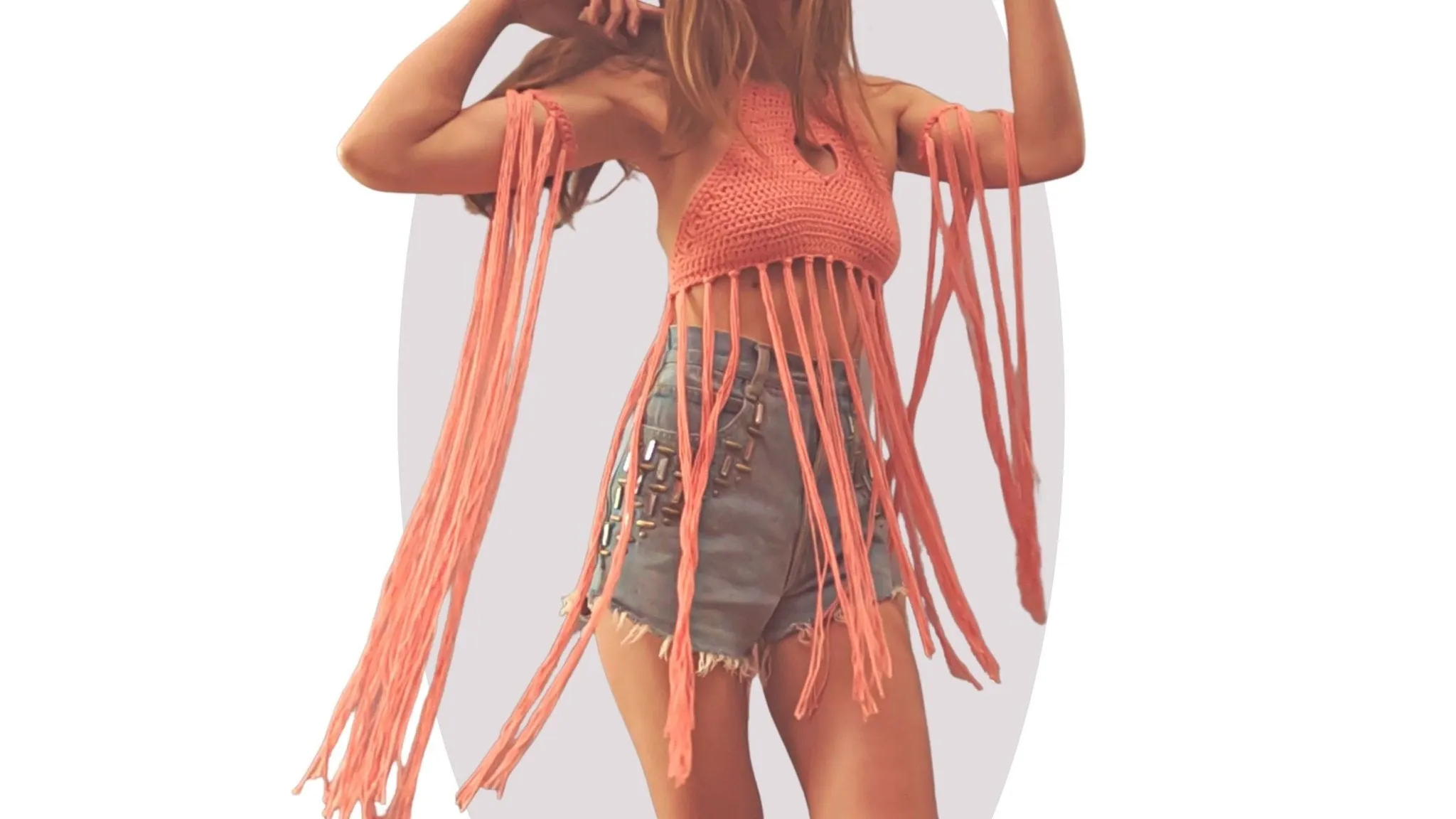 Crochet Top Pattern - Heart Strings