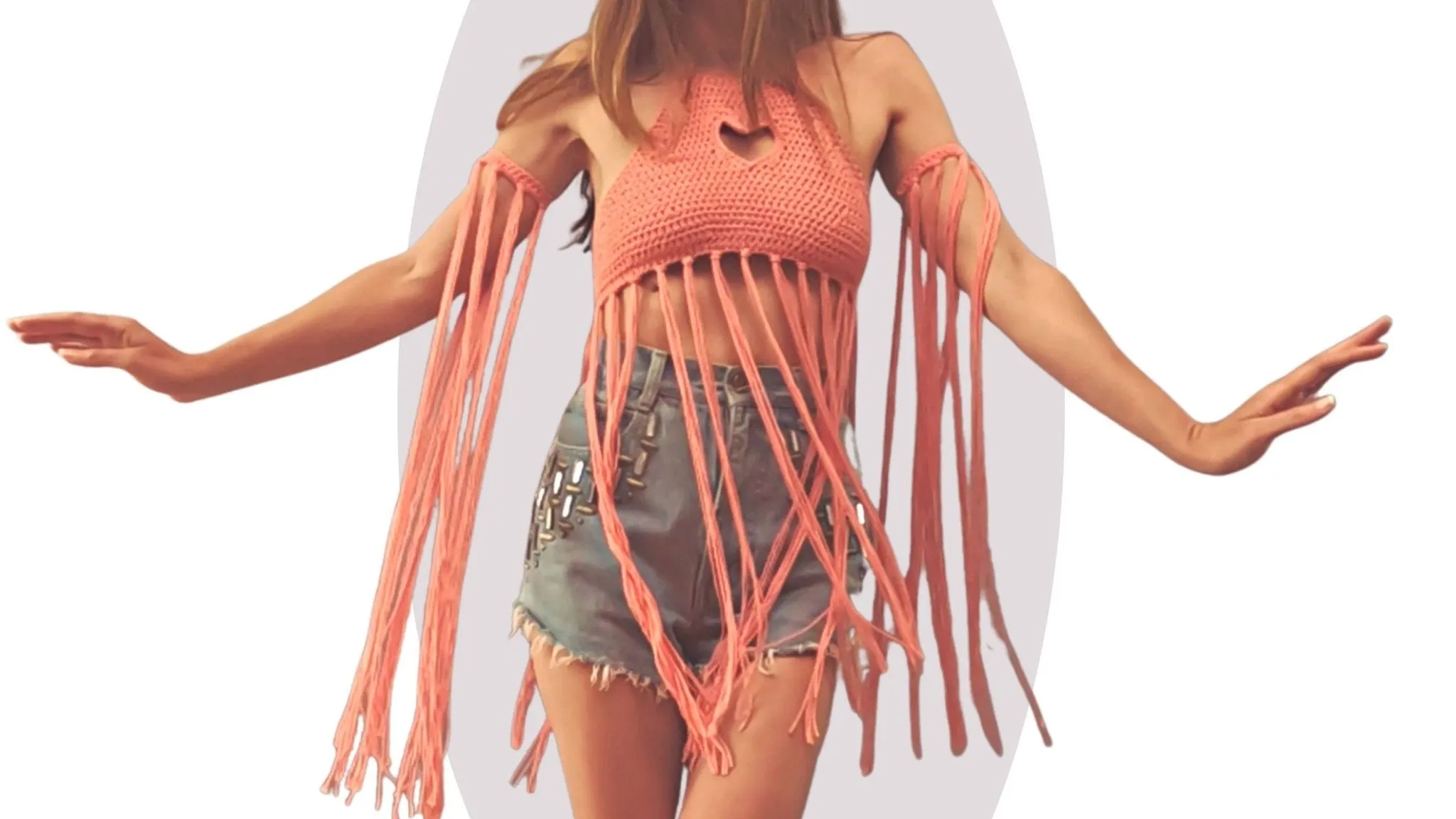 Crochet Top Pattern - Heart Strings