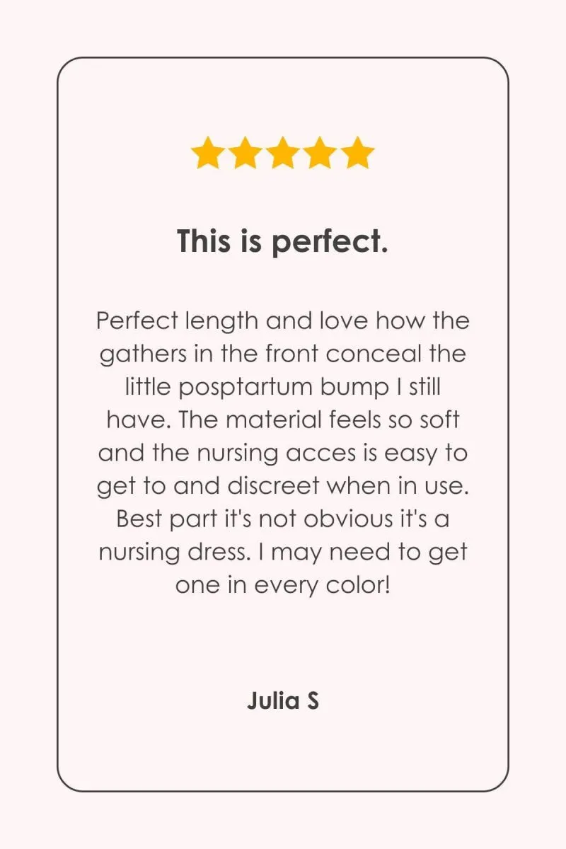 Debra Maternity & Nursing Dress