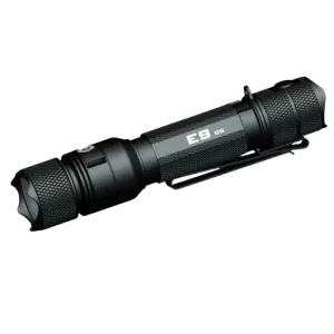 E9 G5 Long Throw Rechargeable Flashlight | Black