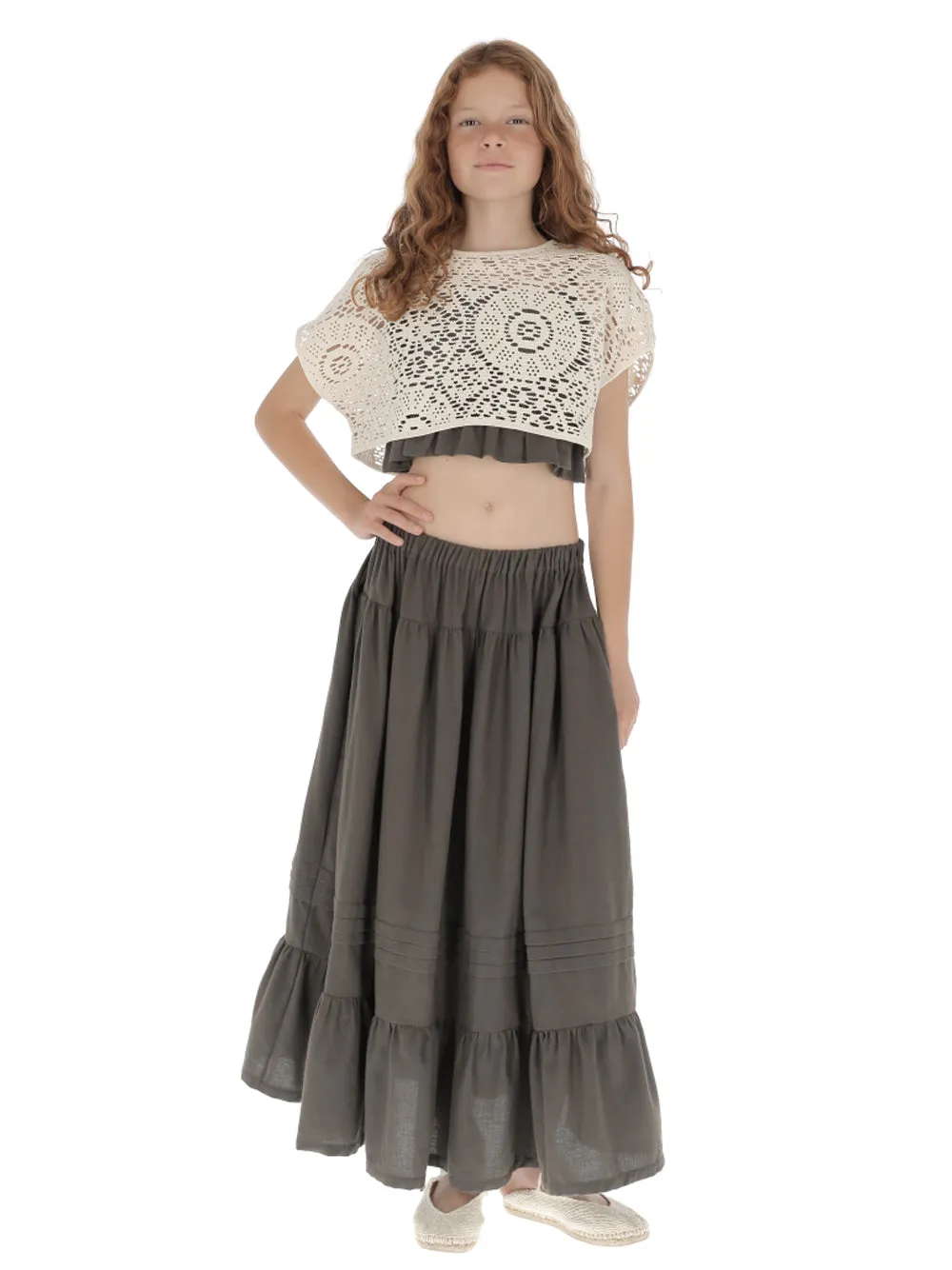 Ecru Crochet Top