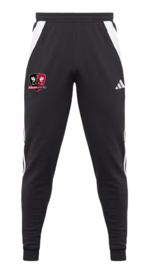 Exeter City x adidas 24/25 Black Travel Pants - Adult
