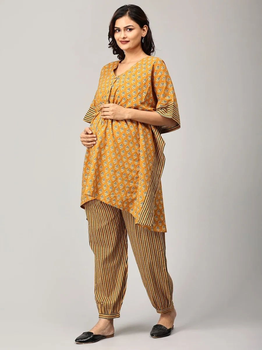 From The Medows Maternity and Nursing Kaftan Nighty Set