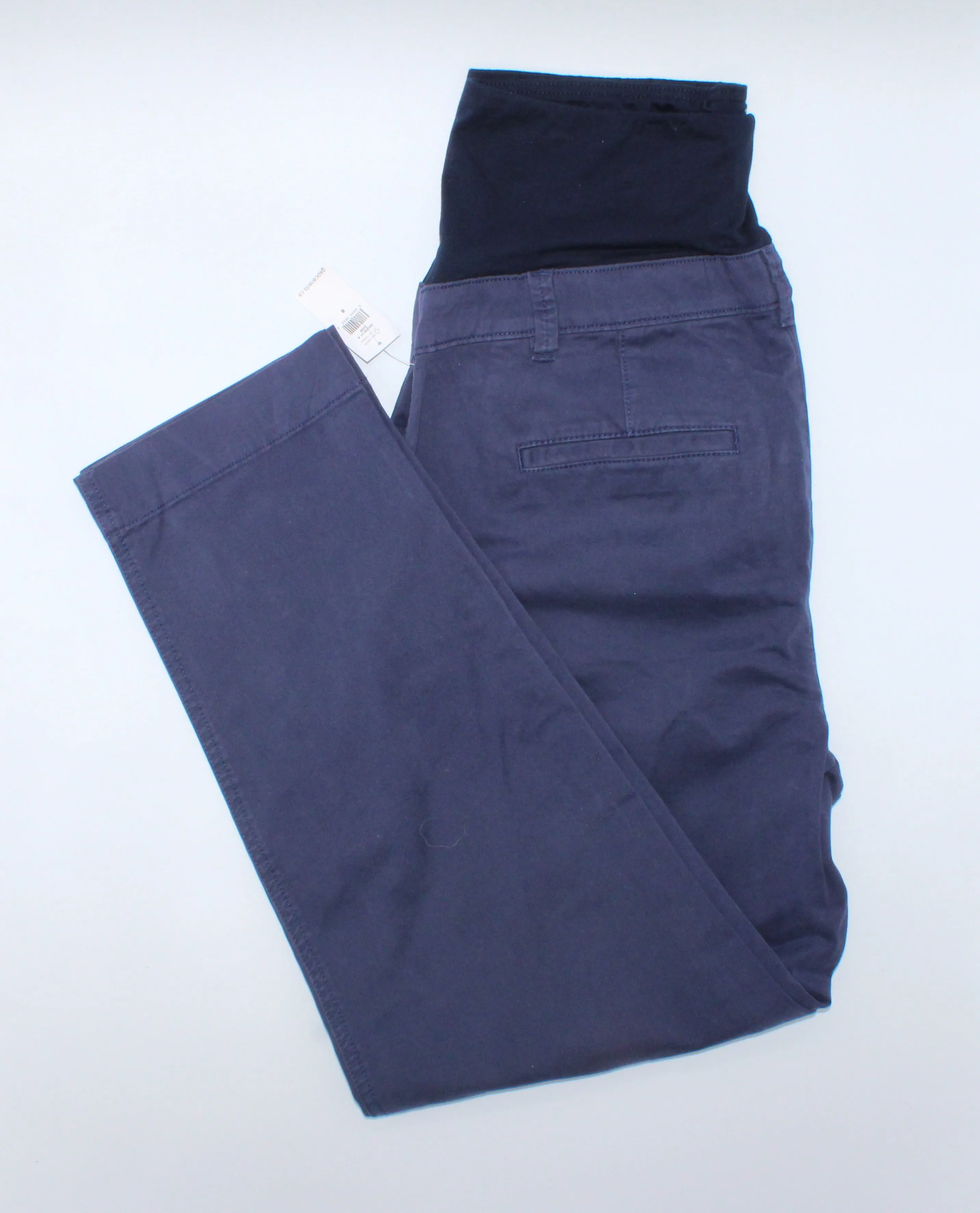 GAP NAVY MATERNITY KHAKI PANTS SIZE 8 PRE-LOVED
