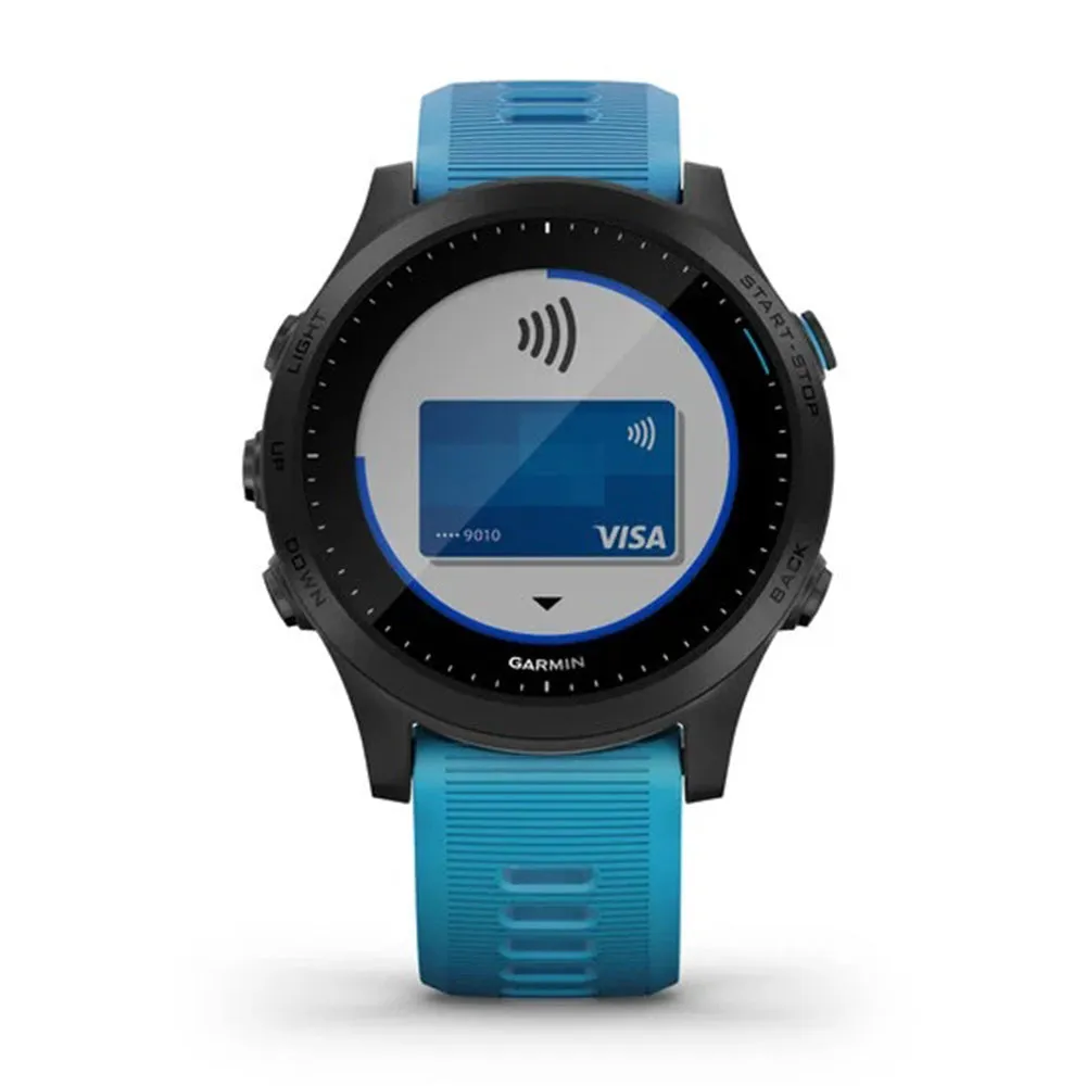 Garmin Forerunner 945 Blue Silicone Band Black Dial Smartwatch - 010-02063-10