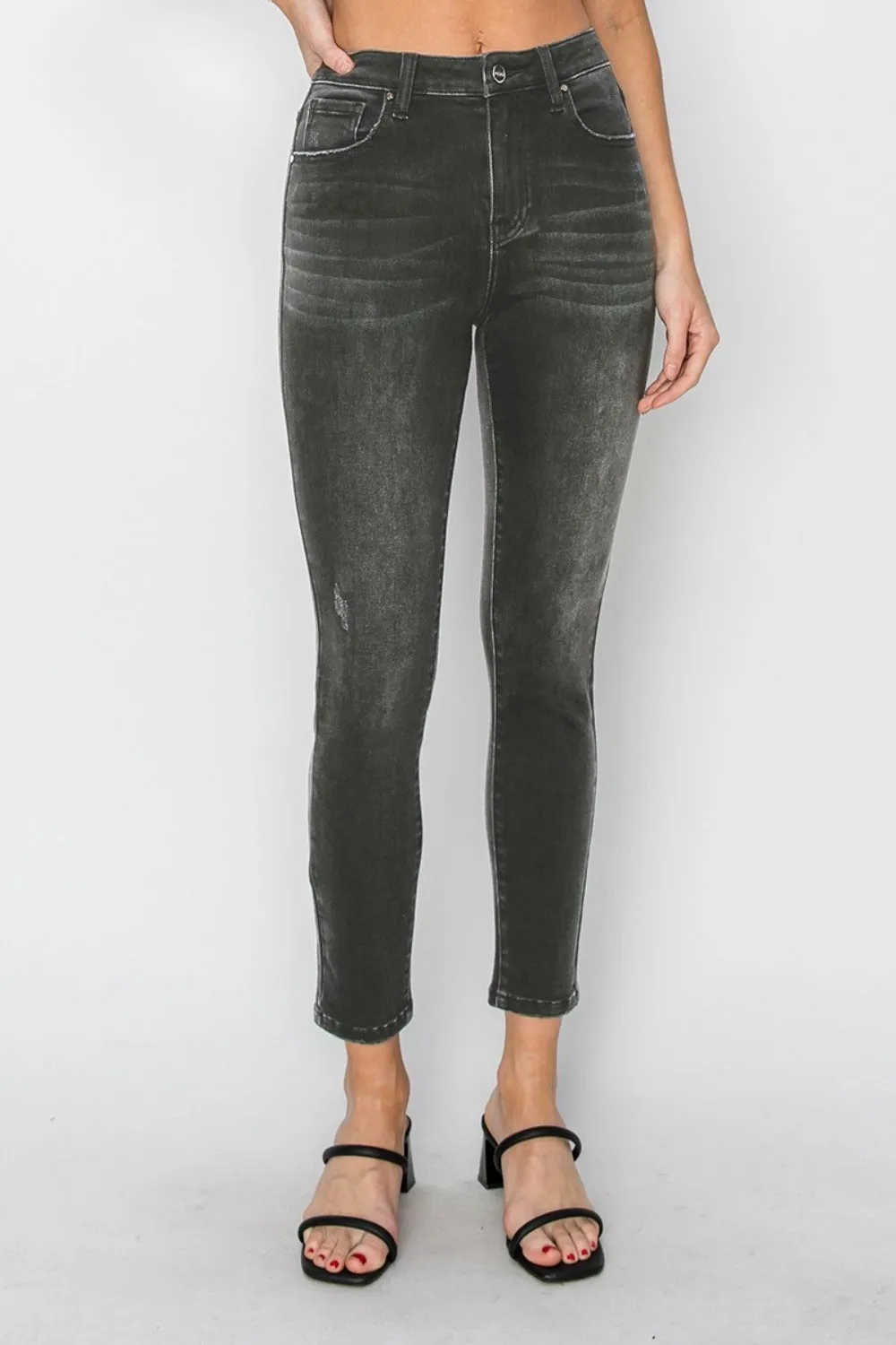 Hazel Blues® |  RISEN High Rise Ankle Skinny Jeans