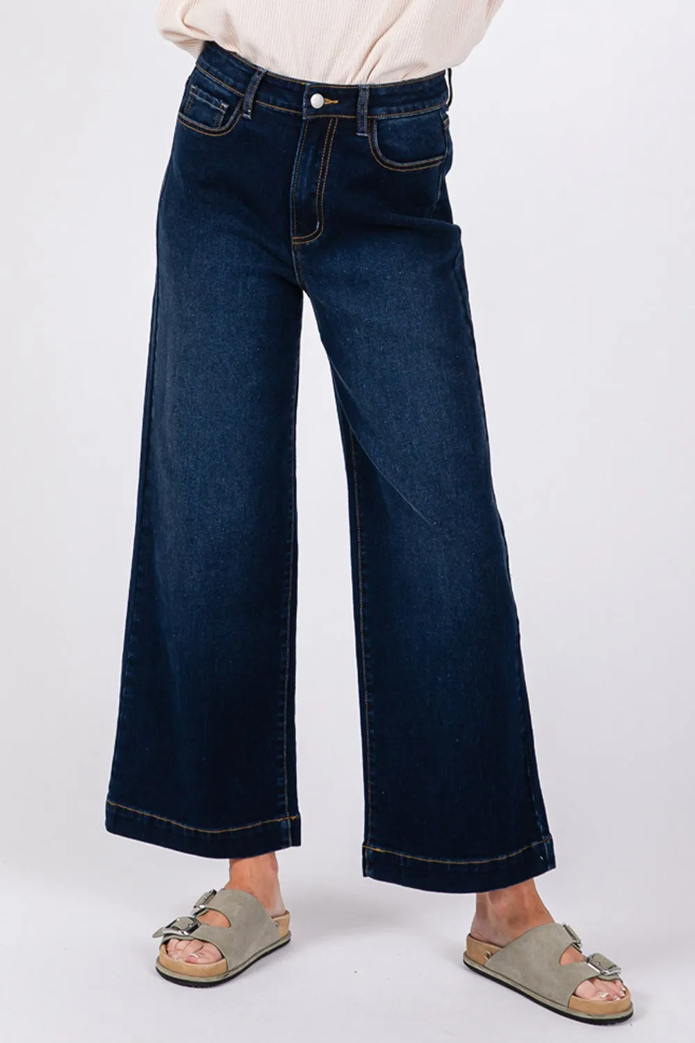 Hazel Blues® |  SAGE   FIG High Waist Wide Leg Jeans