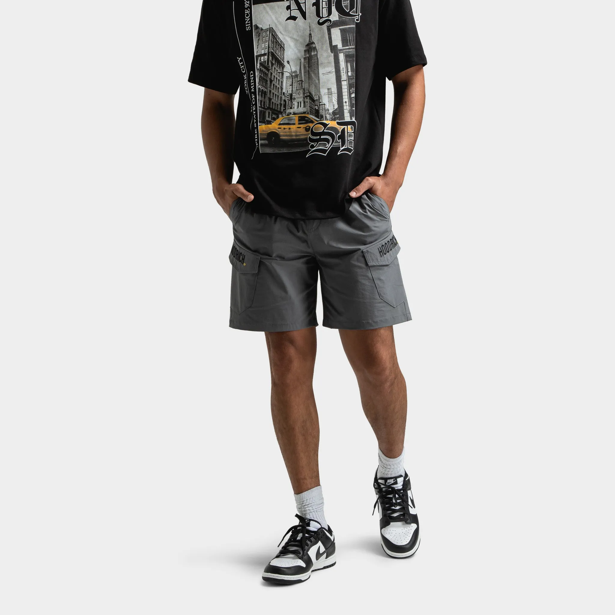 Hoodrich District Woven Cargo Shorts Lava Smoke / Black - Lychee