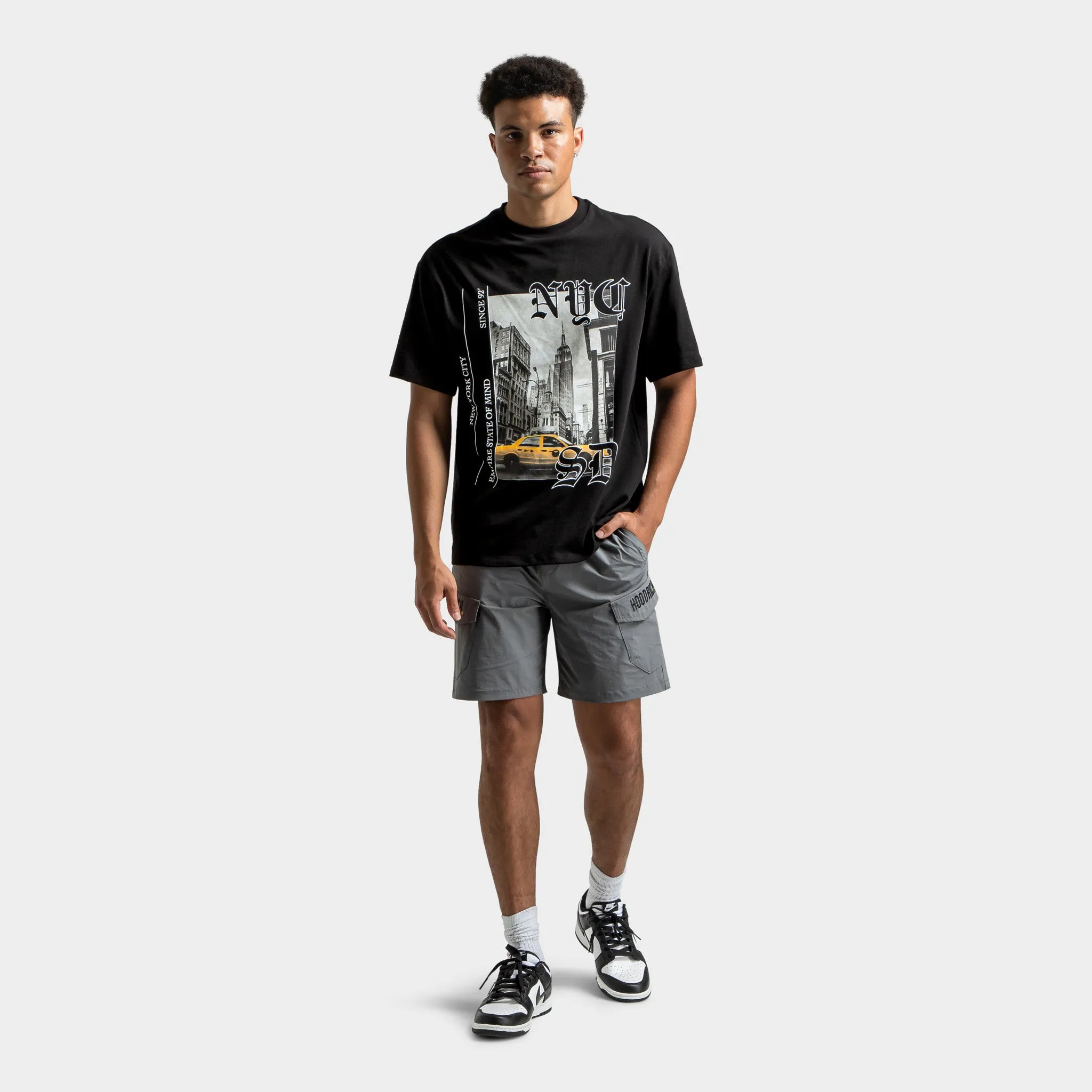 Hoodrich District Woven Cargo Shorts Lava Smoke / Black - Lychee