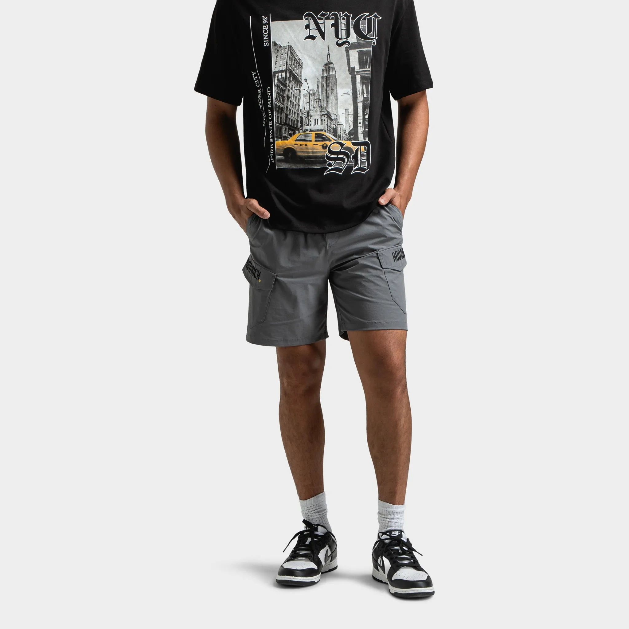 Hoodrich District Woven Cargo Shorts Lava Smoke / Black - Lychee