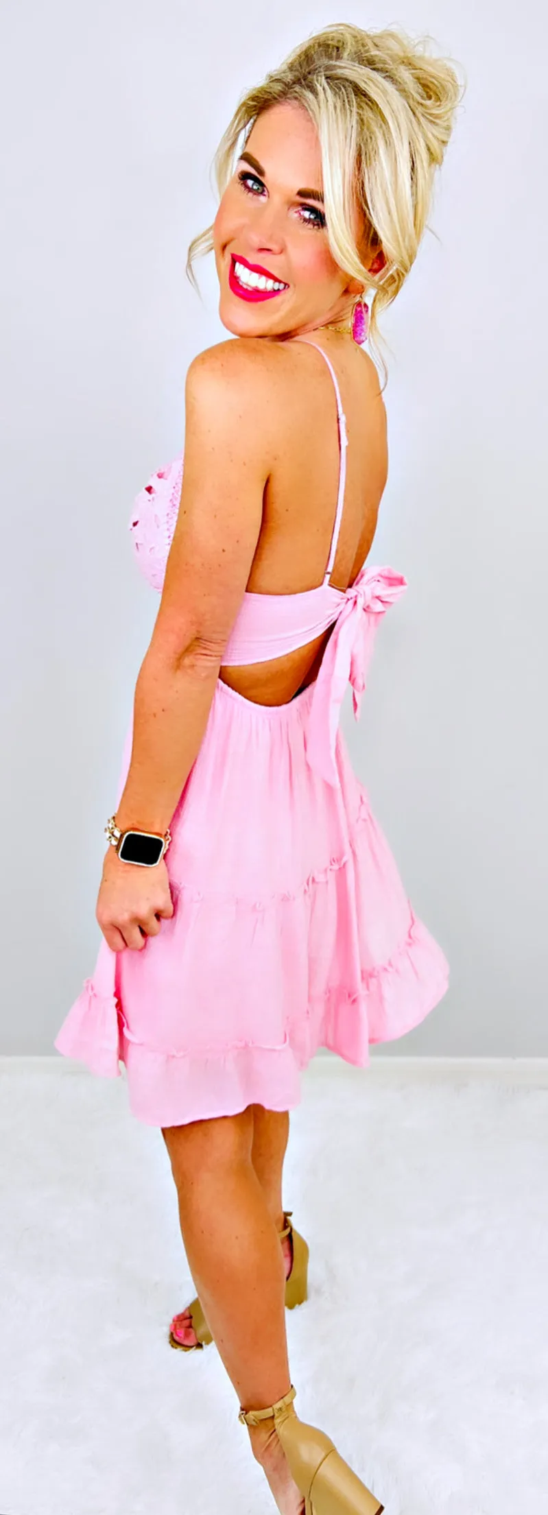 It All Begins With Love Dress - Pink