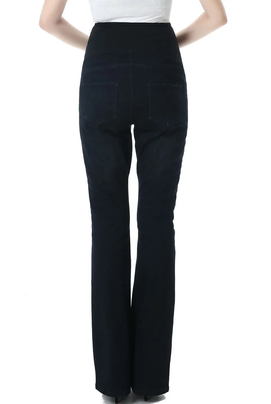 Kimi   Kai Maternity "Dixie" Flare Leg Denim Jeans