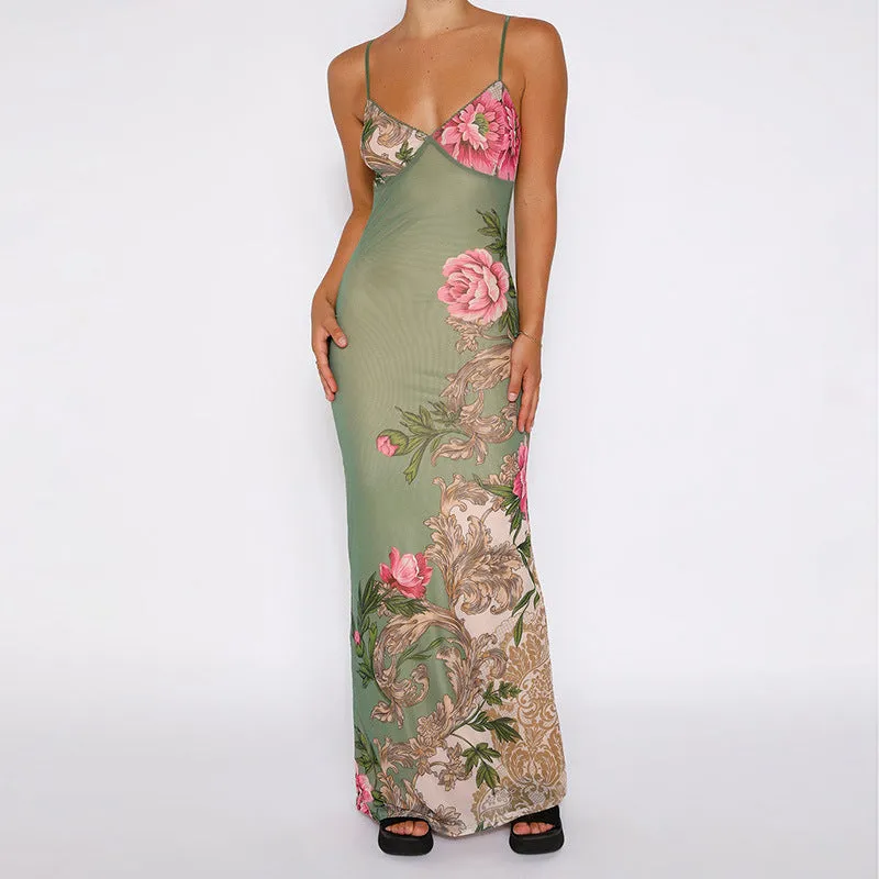 Leah Floral Maxi Dress