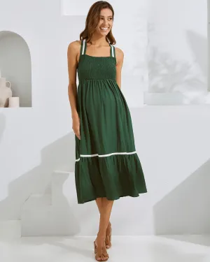 Lily Maternity Party Dress in Embelia