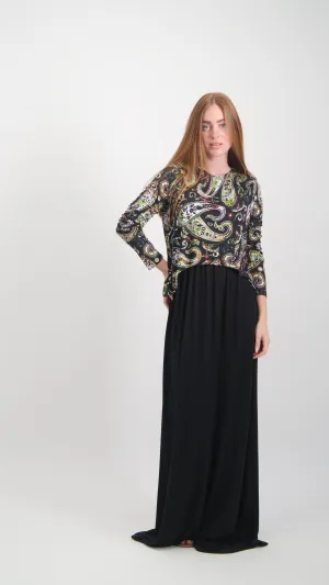 Maxi Nursing Dress / Paisley
