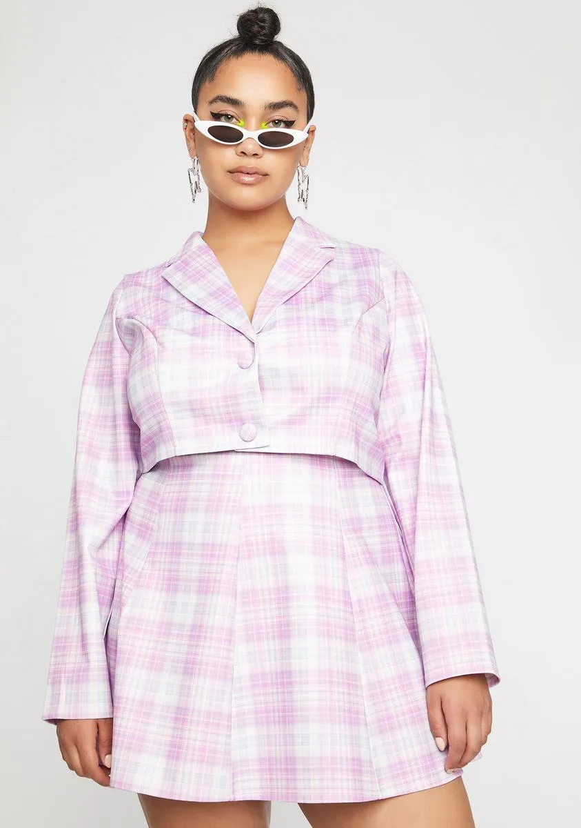 Miss Back 2 School Baddie Plaid Skirt