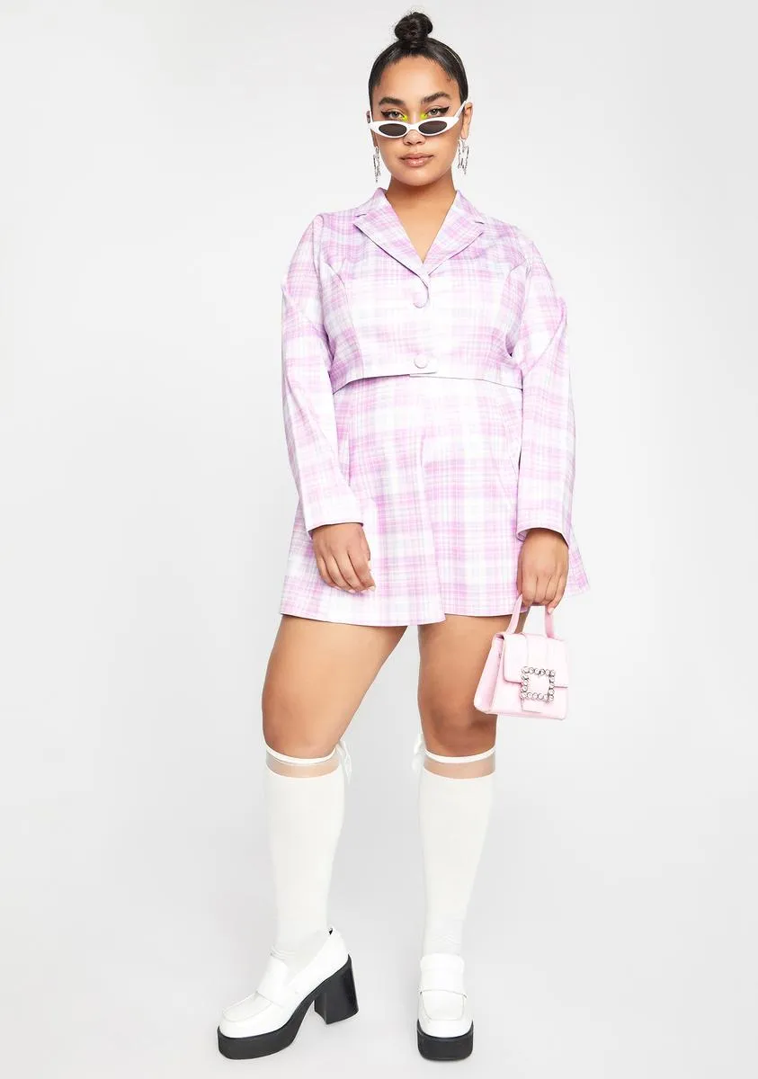 Miss Back 2 School Baddie Plaid Skirt