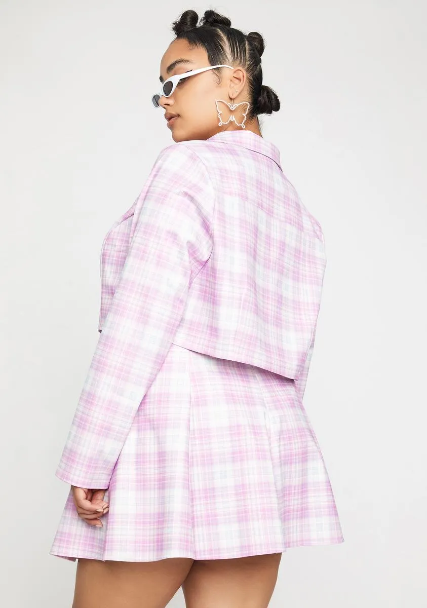 Miss Back 2 School Baddie Plaid Skirt