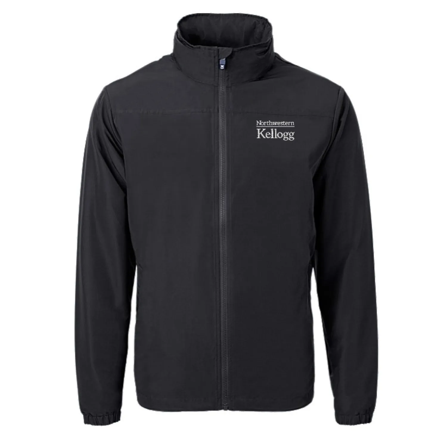 Northwestern Wildcats Men's Cutter & Buck Kellogg Black Charter Full-Zip Jacket