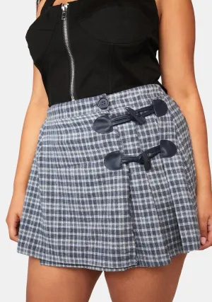 Plus Effortless Charm Plaid Skirt