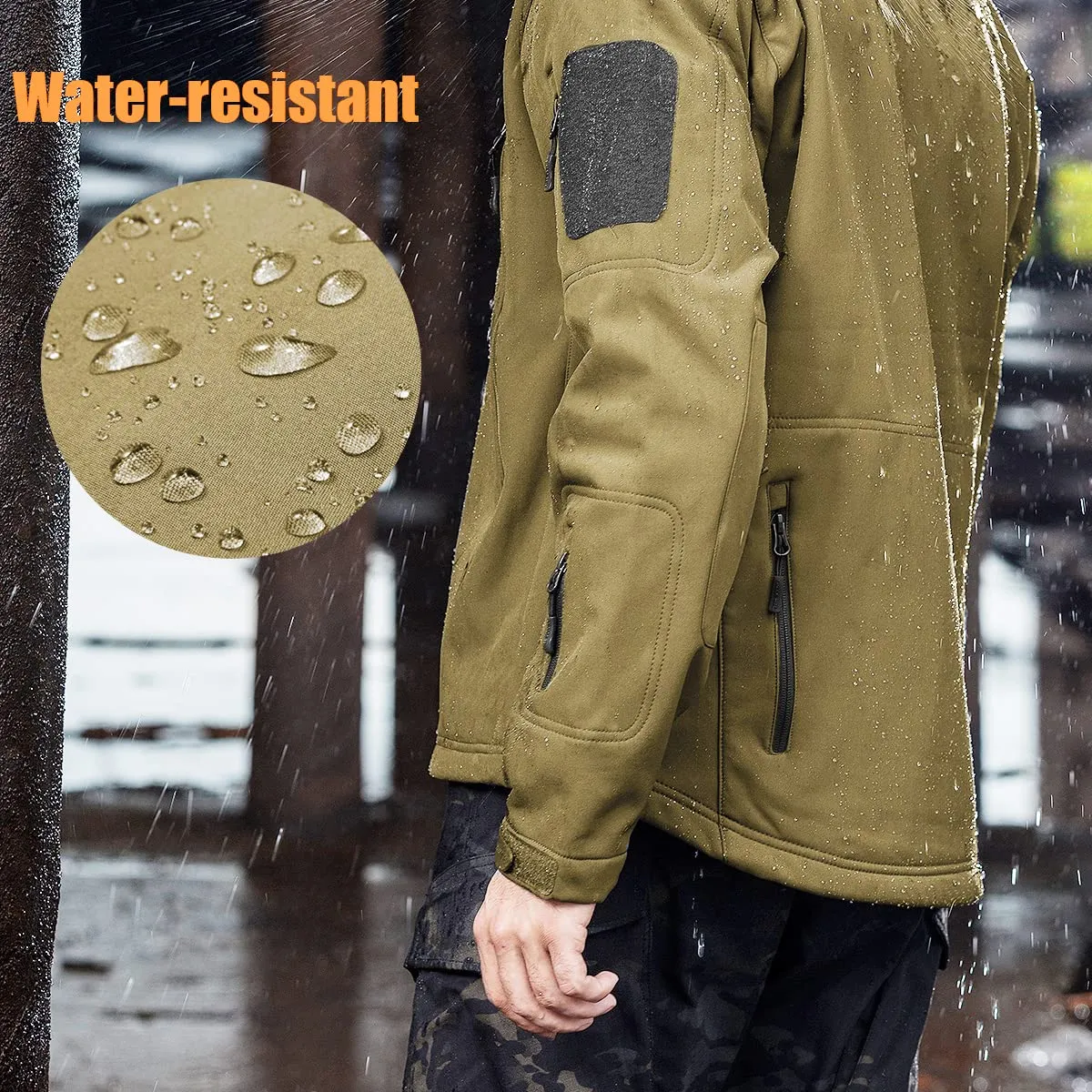 SHARKSKIN Men’s Waterproof Softshell Hiking Jacket