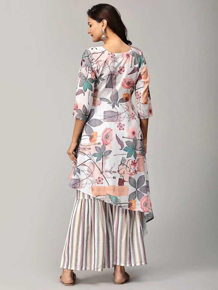 Sweet Indulgence Maternity and Nursing Kurta Set with Sharara Pants