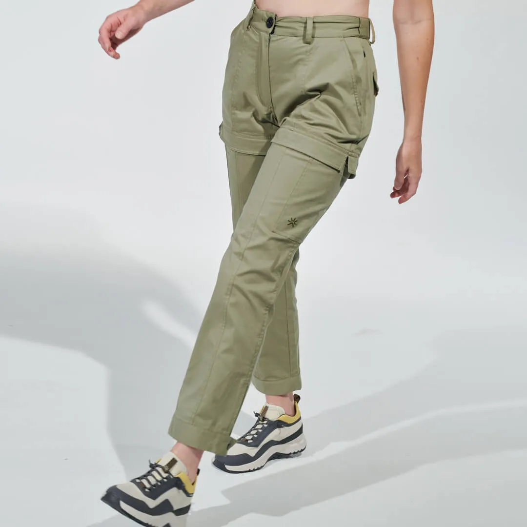 Women's Zip-Off Pant Sage Khaki